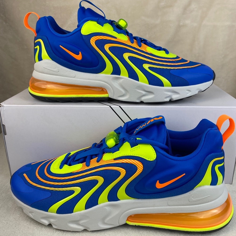 Nike Air Max 270 React ENG Solar Blue Volt Orange